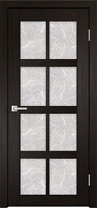 Товар Межкомнатная дверь Легенда К-8 тон Венге Остекление Гранит прозрачный
